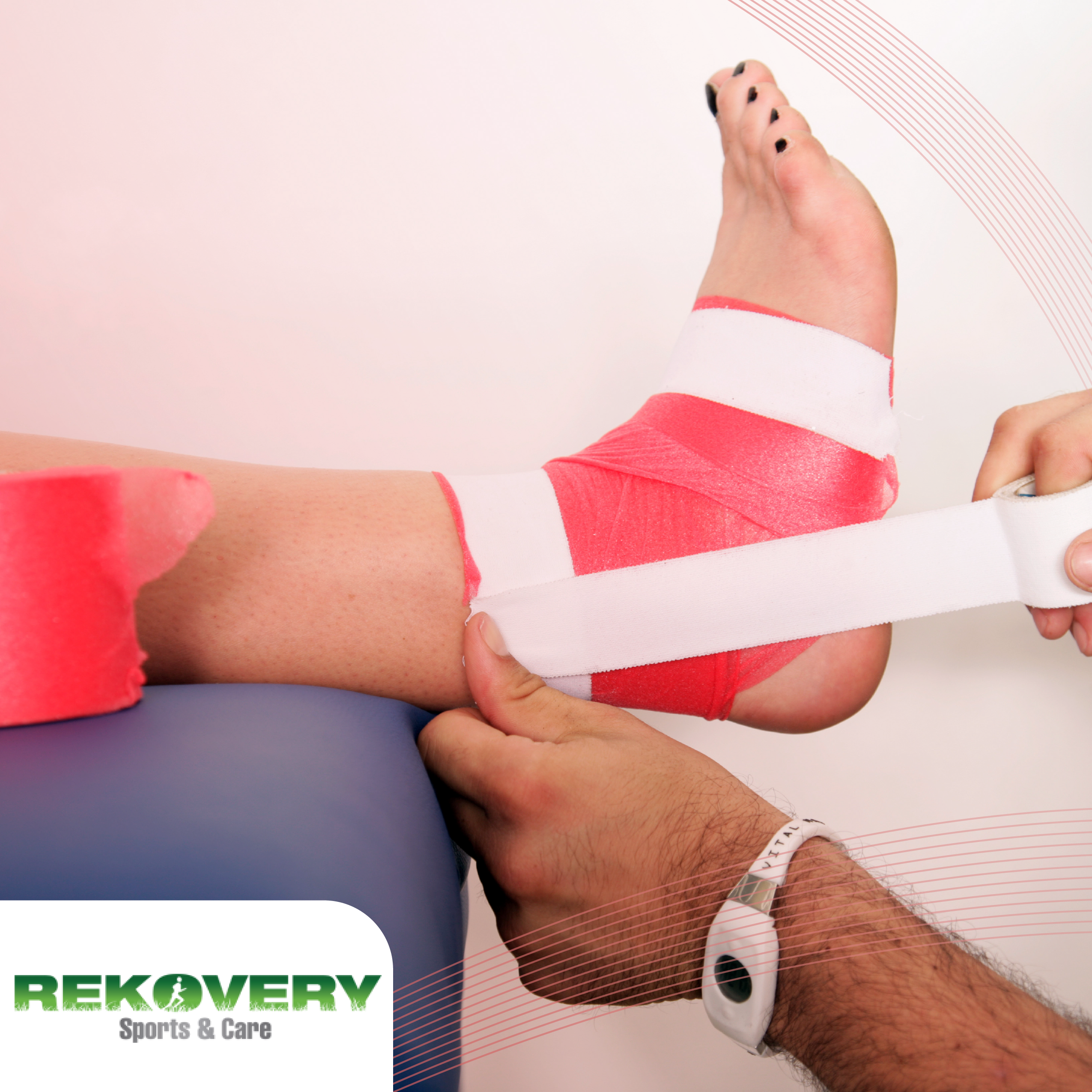 EL VENDAJE FUNCIONAL Y SUS USOS EN FISIOTERAPIA DEPORTIVA, por REKOVERY CLINIC