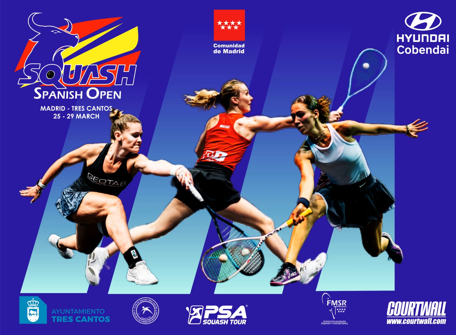 El Spanish Squash Open 2025 llega a Tres Cantos, el mayor evento de squash en Madrid desde 2006