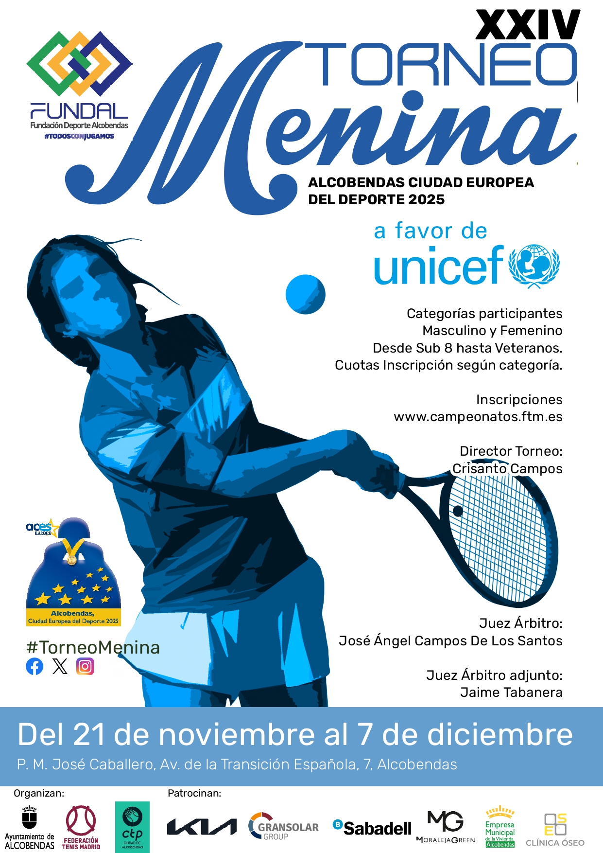 Tortosa y Rascón sellaron el nuevo acuerdo para el XXIV Torneo Menina Alcobendas por Unicef